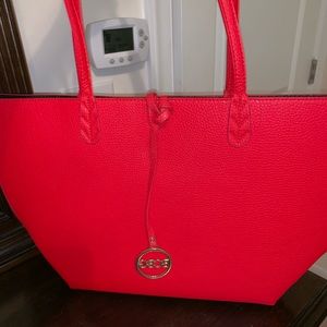 BCBG red handbag